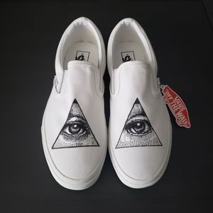 VANS custom hand-drawn 'All Seeing Eye'